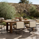 Lumi 98" Outdoor Dining Table, Toasted Brown by Amber Lewis x Four Hands