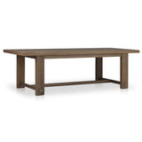 Lumi 98" Outdoor Dining Table, Toasted Brown by Amber Lewis x Four Hands