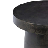 Paz Outdoor End Table, Distressed Bronze by Amber Lewis x Four Hands