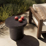 Paz Outdoor End Table, Distressed Bronze by Amber Lewis x Four Hands