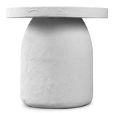 Paz Outdoor End Table, Plaster Molded by Amber Lewis x Four Hands