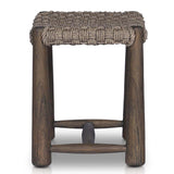 Savio Outdoor Accent Stool, Dark Textured by Amber Lewis x Four Hands