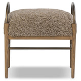 Demi Accent Stool, Taupe Shearling by Amber Lewis x Four Hands