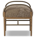 Demi Accent Stool, Taupe Shearling by Amber Lewis x Four Hands