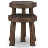 Maha Accent Stool Set, Aged Belgium Bleach by Amber Lewis x Four Hands