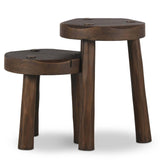 Maha Accent Stool Set, Aged Belgium Bleach by Amber Lewis x Four Hands