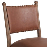 Bella Leather Dining Chair, Dulane Mahogany, Set of 2 by Amber Lewis x Four Hands