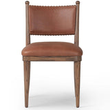 Bella Leather Dining Chair, Dulane Mahogany, Set of 2 by Amber Lewis x Four Hands