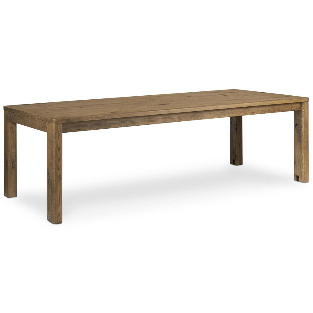 Noeline Double Extension Dining Table, Resawn Worn Oak – High Fashion Home