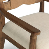 Tova Dining Armchair, Bergamo Parchment by Amber Lewis x Four Hands