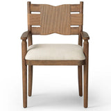 Tova Dining Armchair, Bergamo Parchment by Amber Lewis x Four Hands