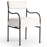 Nevin Outdoor Dining Chair, Alessi Linen, Set of 2 by Amber Lewis x Four Hands