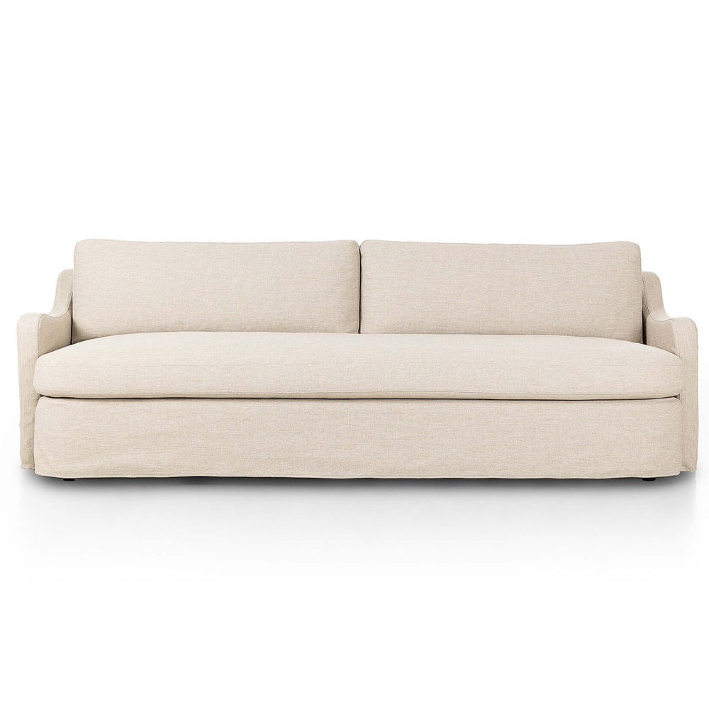 Aurelia 96" Outdoor Slipcover Sofa, Alessi Buff by Amber Lewis x Four Hands