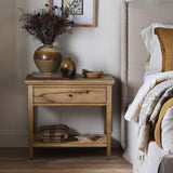 Mott Nightstand, Worn Oak by Amber Lewis x Four Hands