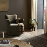 Camellia Swivel Chair, Malmo Olive by Amber Lewis x Four Hands