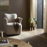 Camellia Swivel Chair, Alcala Wheat by Amber Lewis x Four Hands