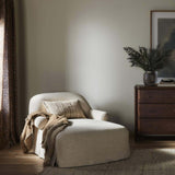 Arden Chaise Lounge, Bergamo Parchment by Amber Lewis x Four Hands