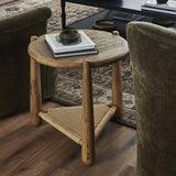 Salvador End Table, Aged Smoked Oak by Amber Lewis x Four Hands