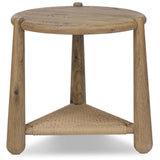 Salvador End Table, Aged Smoked Oak by Amber Lewis x Four Hands