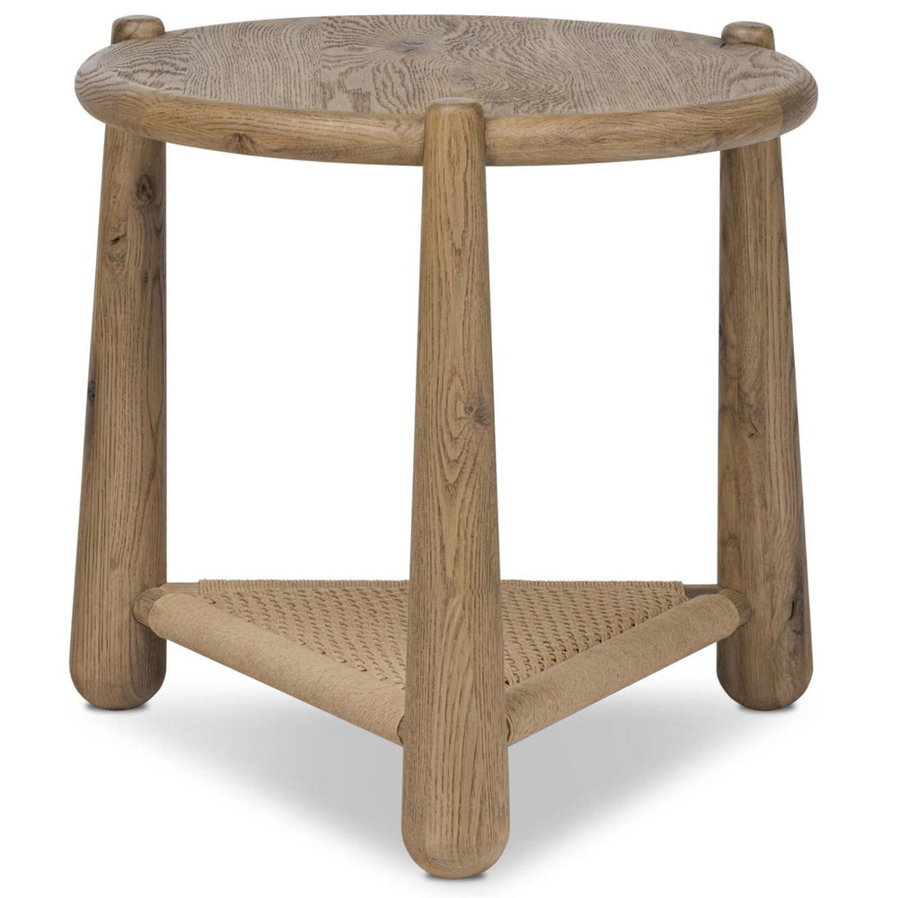 Salvador End Table, Aged Smoked Oak by Amber Lewis x Four Hands