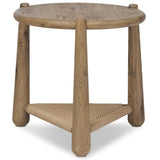 Salvador End Table, Aged Smoked Oak by Amber Lewis x Four Hands