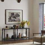 Augusta Console Table, Textured Iron by Amber Lewis x Four Hands