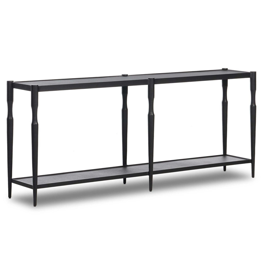 Augusta Console Table, Textured Iron by Amber Lewis x Four Hands