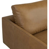 Melle Leather Sectional, Lipari Camel-Furniture - Sofas-High Fashion Home