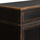 Turner Small Cabinet, Worn Black Pine by Amber Lewis x Four Hands