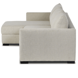 Wickham 2 Piece Left Storage Chaise Sleeper Sectional, Alameda Snow