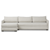 Wickham 2 Piece Left Chaise Sleeper Sectional, Alameda Snow