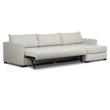 Wickham 2 Piece Left Chaise Sleeper Sectional, Alameda Snow