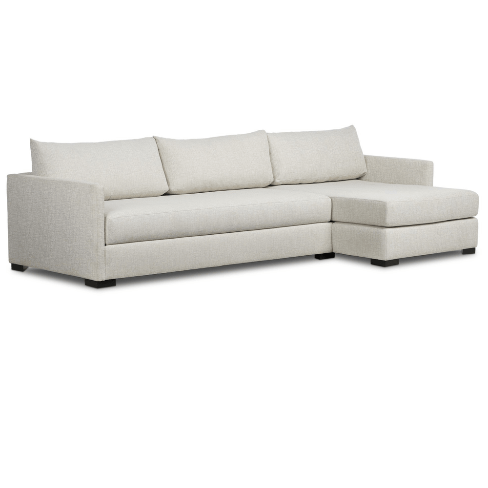 Wickham 2 Piece Left Chaise Sleeper Sectional, Alameda Snow