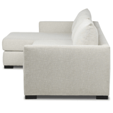 Wickham 2 Piece Left Chaise Sleeper Sectional, Alameda Snow