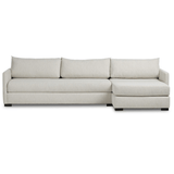 Wickham 2 Piece Right Chaise Sleeper Sectional, Alameda Snow