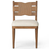 Tova Dining Chair, Bergamo Parchment/Light Buff, Set of 2 by Amber Lewis x Four Hands