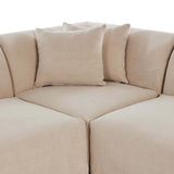 Lowell 3 Piece Sectional, Broadway Dune by Amber Lewis x Four Hands