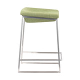 Lids Counter Stool, Green, Set of 2-Furniture-High Fashion Home