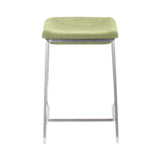 Lids Counter Stool, Green, Set of 2-Furniture-High Fashion Home