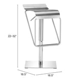 Dazzer Barstool, Silver