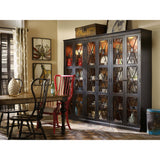 Sanctuary 2 Door Thin Display Cabinet, Ebony