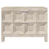 Prado Coffered Nightstand, Wide-Furniture - Bedroom-High Fashion Home