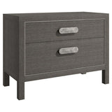 Prado 2 Drawer Nightstand, Wide-Furniture - Bedroom-High Fashion Home