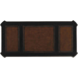 Telluride Executive Desk w/Leather Panels, Black