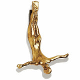 Wall Diver-Female, Gold Leaf