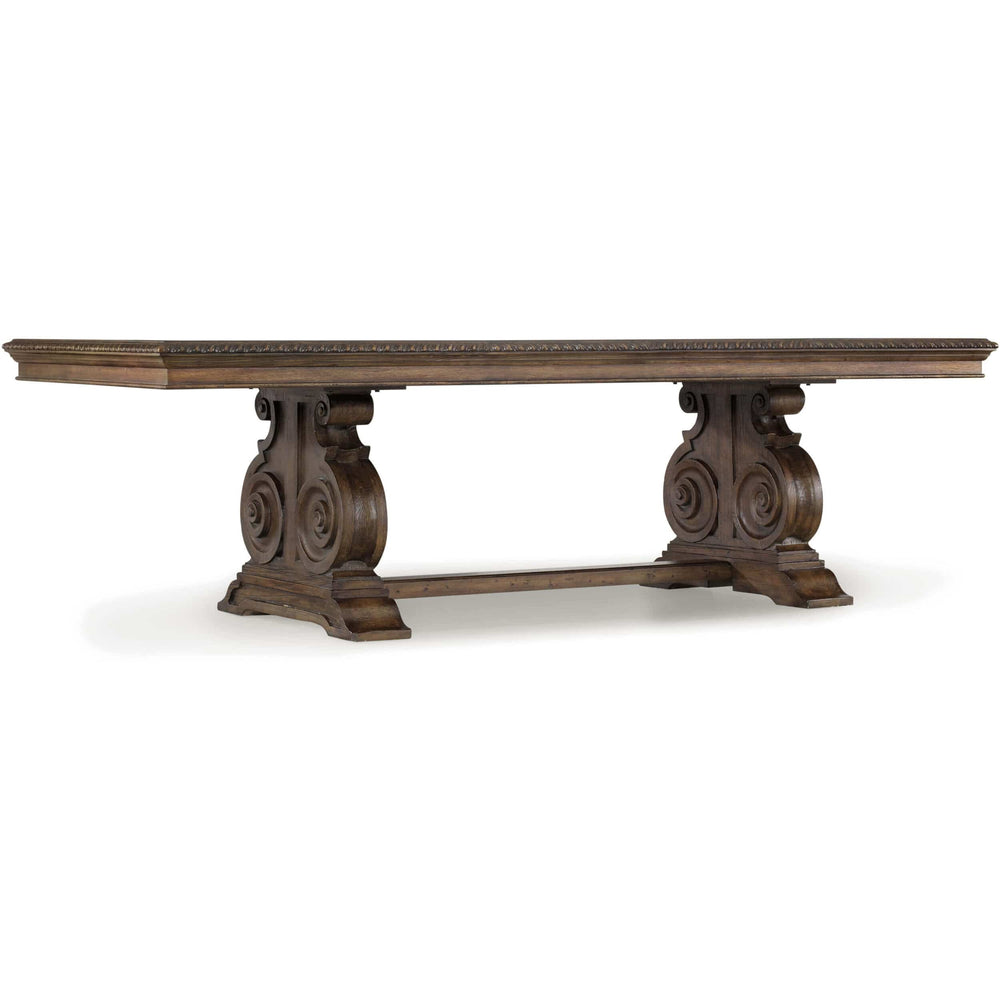 Rhapsody Rectangular Dining Table, Rustic Walnut-Furniture - Dining-High Fashion Home