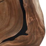 Celine Live Edge Coffee Table, Natural-High Fashion Home