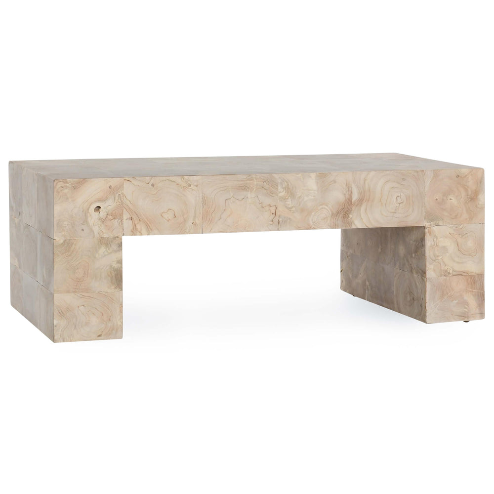 Anders Coffee Table, Cream Wash-Furniture - Accent Tables-High Fashion Home