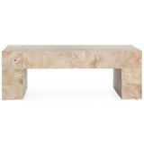 Anders Coffee Table, Cream Wash-Furniture - Accent Tables-High Fashion Home