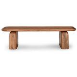 Chloe Rectangular Coffee Table, Umber Pottery Brown